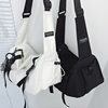One-shoulder women's Japanese color block design crossbody bag sports