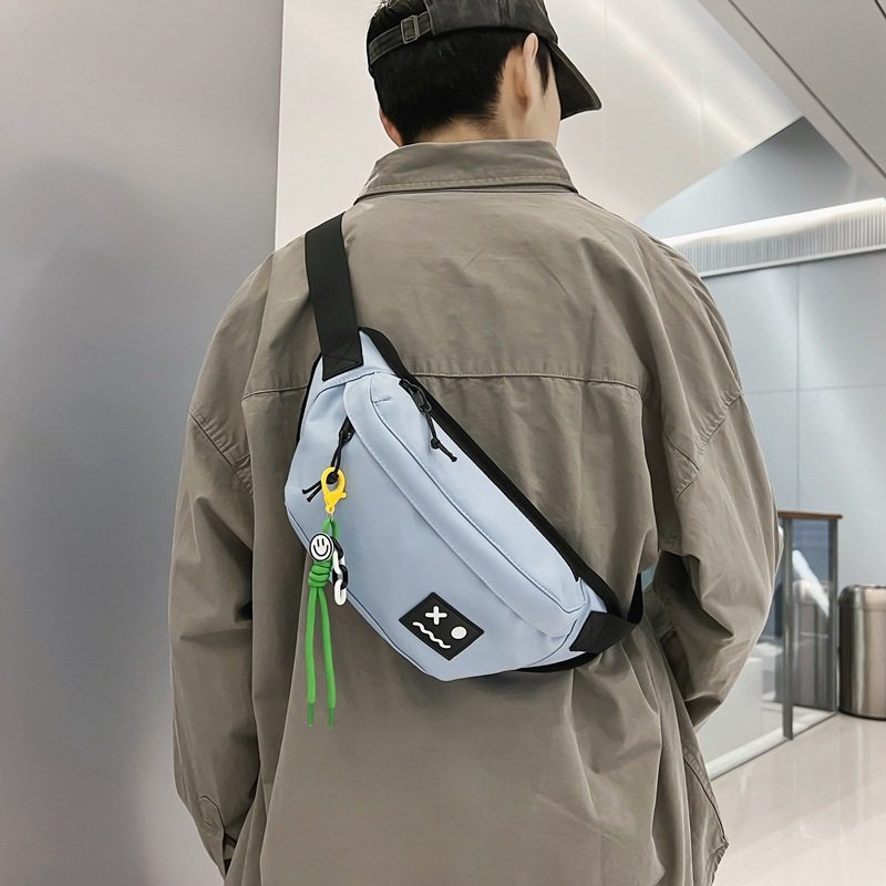 腰包男款跑步休闲运动斜挎小包女潮牌胸包2023新款男士胸包单肩包,淘宝优惠券,粉丝福利购,淘宝优惠卷