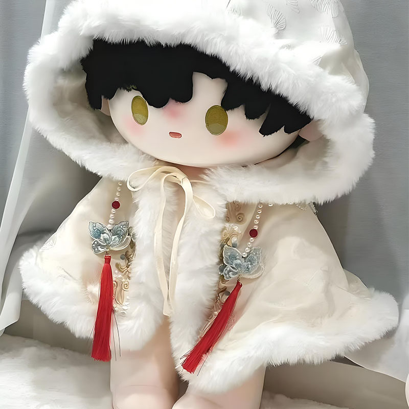 现货40cm厘米娃衣古风刺绣斗篷棉花娃娃衣服无属性玩偶拜年服替换,淘宝优惠券,粉丝福利购,淘宝优惠卷