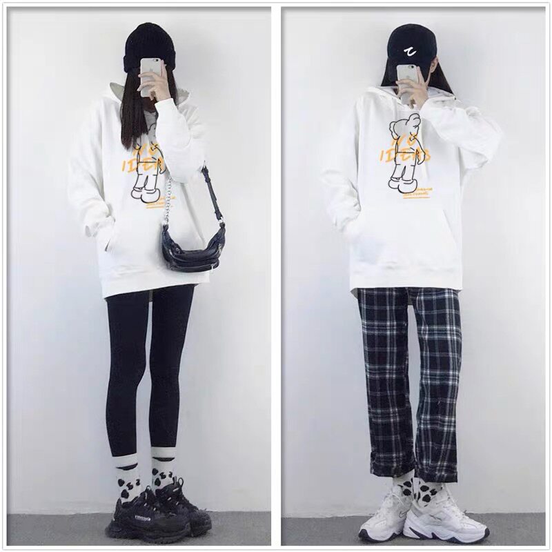 2020新款秋冬加绒韩版宽松加厚卫衣 诺态服饰卫衣/绒衫