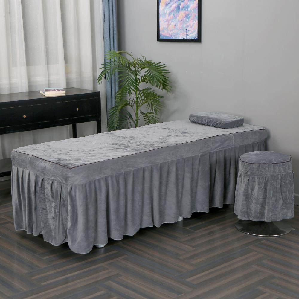 简约水晶绒美容单床罩枕套按摩理疗美体spa洗头足疗美甲采耳床罩,淘宝优惠券,粉丝福利购,淘宝优惠卷