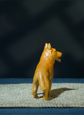 箐铜记《牧羊犬》生肖狗铜摆件家居装饰品客厅玄关办公室宠物纪念