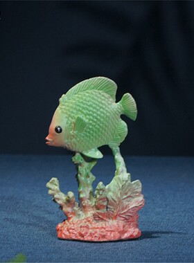 箐铜记《年年有余》珊瑚鱼全铜摆件家居装饰品客厅玄关办公室礼品