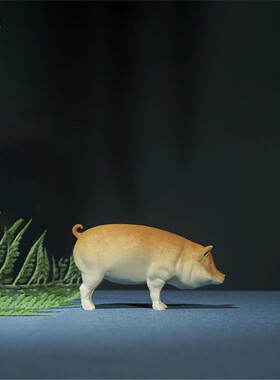 箐铜记《诸事大吉》生肖猪黄铜摆件家居装饰品客厅玄关办公室礼品