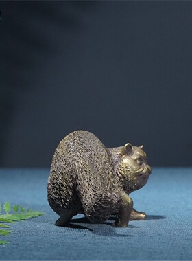 箐铜记《大肥猫》铜摆件家居装饰品客厅玄关办公室送朋友礼物礼品