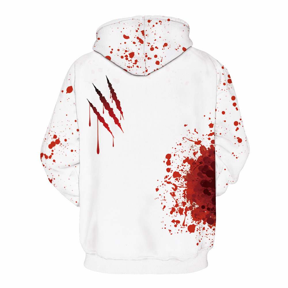 Blood Drops Hooded Sweater Couple Top Hooded - 图2