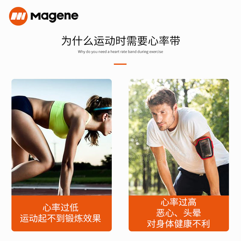 Magene迈金心率带胸带/速度踏频传感器 ANT+蓝牙双协议强兼容 - 图1