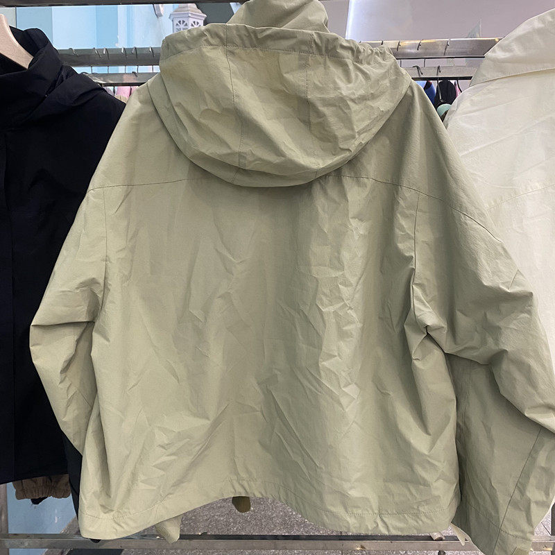 日系女装防风立领茄克/外套夹克冲锋衣休闲宽松连帽短上衣C484709,淘宝优惠券,粉丝福利购,淘宝优惠卷