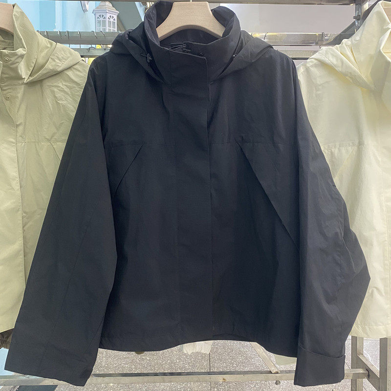 日系女装防风立领茄克/外套夹克冲锋衣休闲宽松连帽短上衣C484709,淘宝优惠券,粉丝福利购,淘宝优惠卷