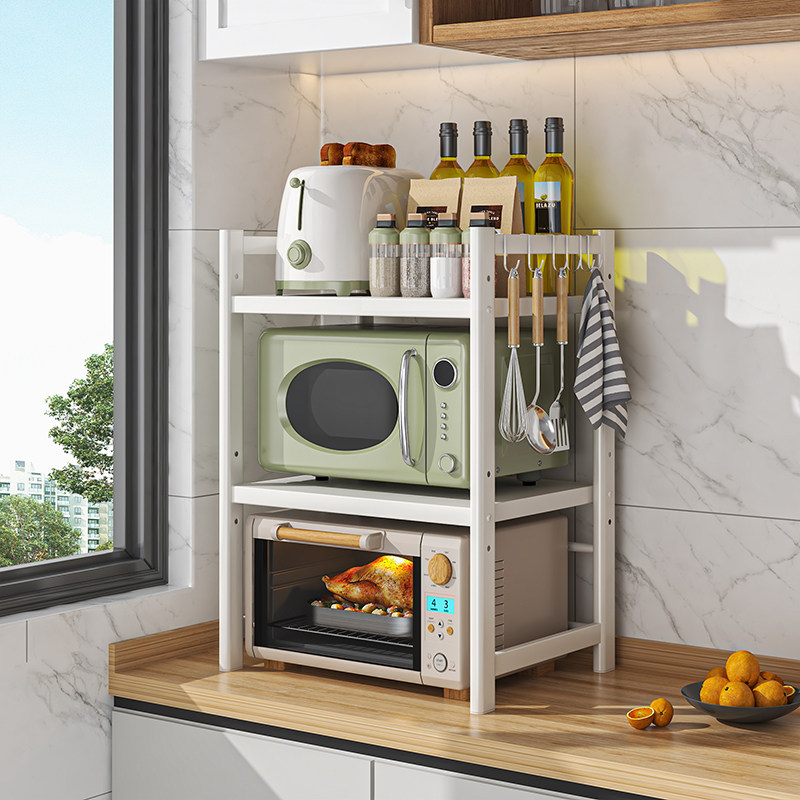 厨房微波炉置物架台面多层烤箱支架电饭煲桌面双层家用多功能架子,淘宝优惠券,粉丝福利购,淘宝优惠卷
