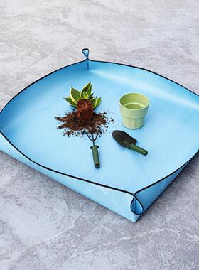 园艺专用防水加厚蓝色换土垫多肉