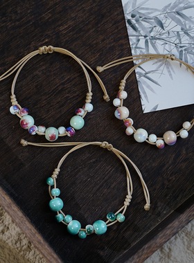 景德镇陶瓷手链女高级感新中式