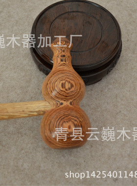 鸡翅木健身锤敲背葫芦木质鸭蛋按捶敲打锤厂家大量