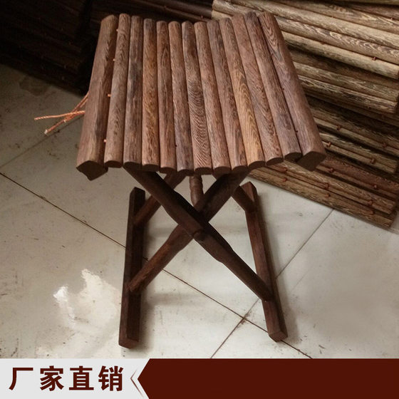 Manufacturer's Chicken Wing Wooden Horse and Redwood Horse and Wooden Folding Leisure Fishing Stool, Convenient and Portable Fishing Stool