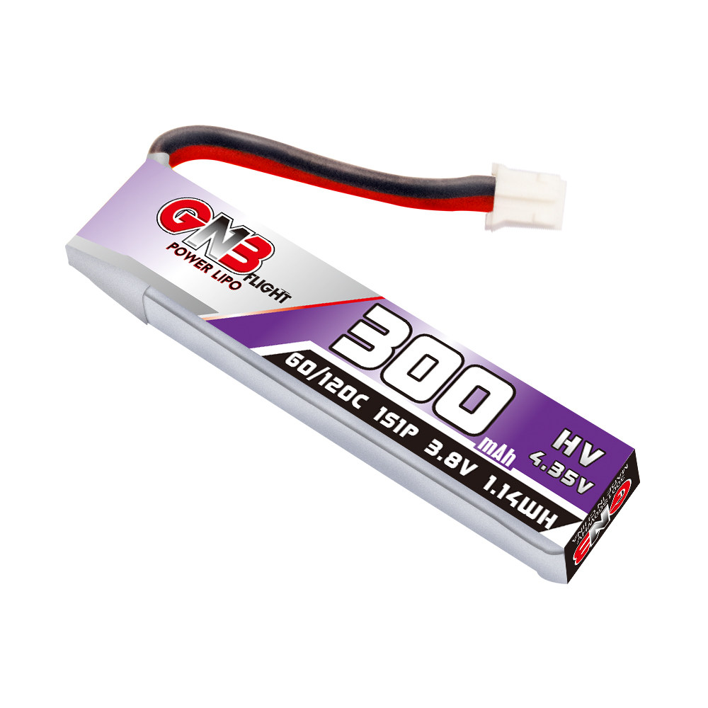 GNB高能 300mAh 1S 3.8V 60C 空心杯迷你 FPV航模锂电池 PH2.0插,淘宝优惠券,粉丝福利购,淘宝优惠卷