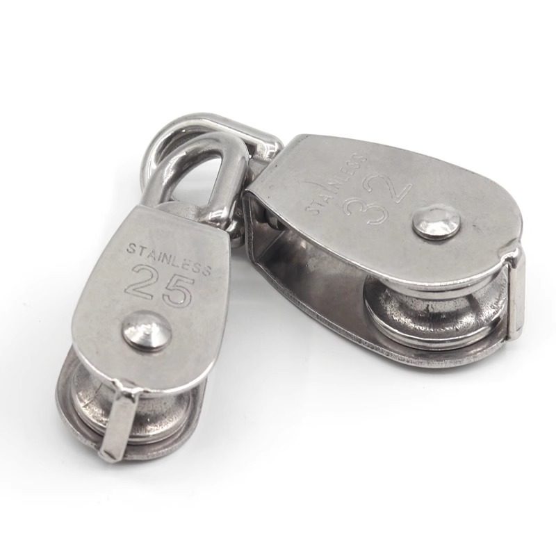 304不锈钢滑轮钢丝绳u型定滑轮吊钩吊轮滚轮单双轮小滑轮起重省力,淘宝优惠券,粉丝福利购,淘宝优惠卷