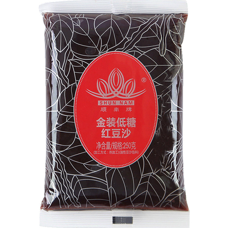顺南金装低糖红豆沙馅泥家用馅料 顺南启优其他烘焙半成品