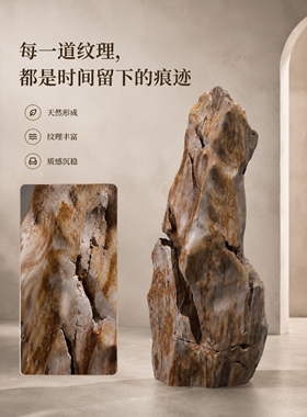 大型树化玉落地摆件会客区茶室现代简约大气收藏艺术空间家居装饰