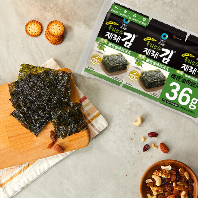 Cheongjungwon Korean Lightly Salted Roasted Seaweed