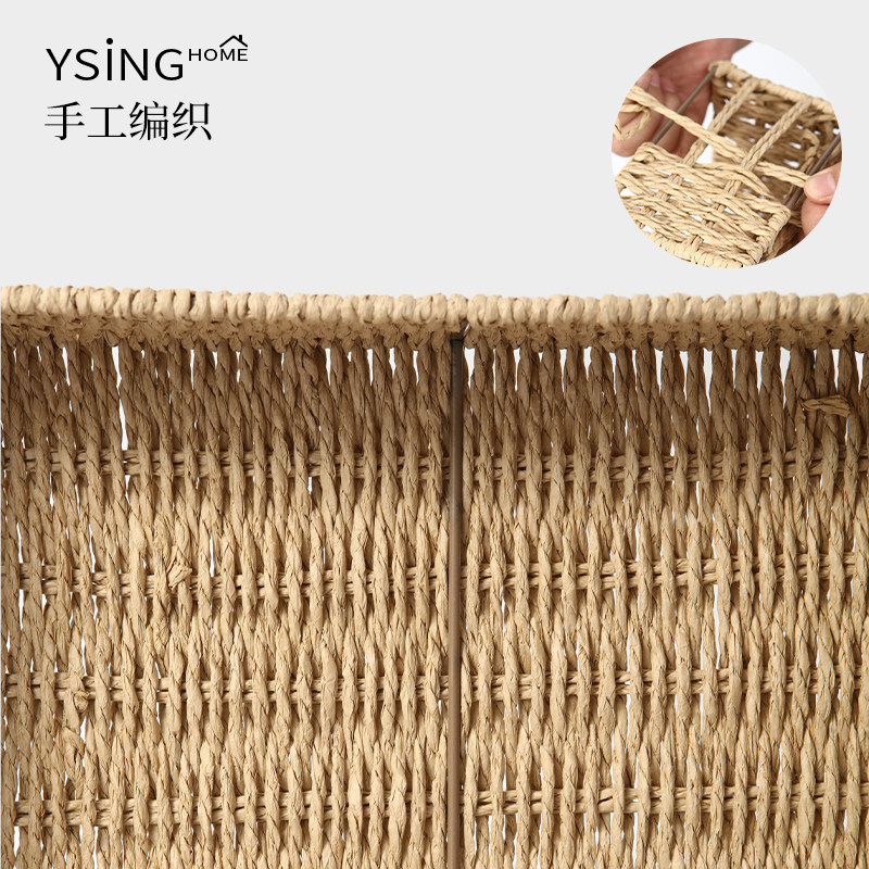 桌面高级感编织收纳筐家用客厅茶几零食杂物整理储物筐抽屉收纳盒,淘宝优惠券,粉丝福利购,淘宝优惠卷