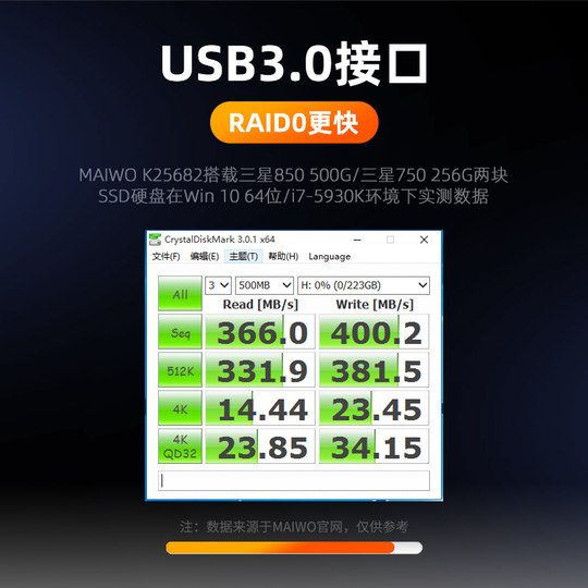 Maiwo 2,5 Festplattengehäuse Dual Bay Reader extern