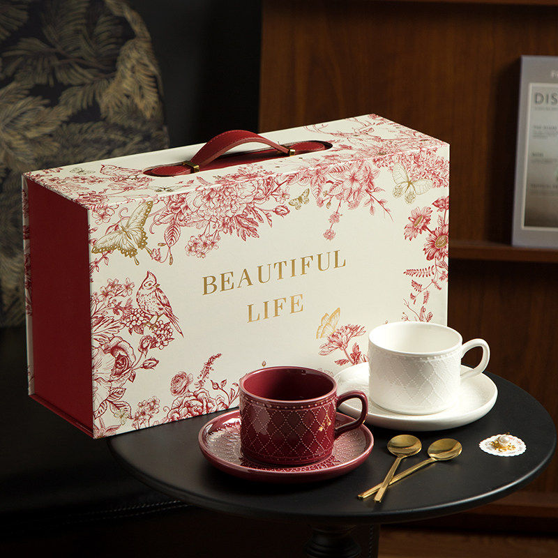 高级感陶瓷咖啡杯套装家用情侣喝水杯高档送闺蜜新婚生日实用杯具,淘宝优惠券,粉丝福利购,淘宝优惠卷