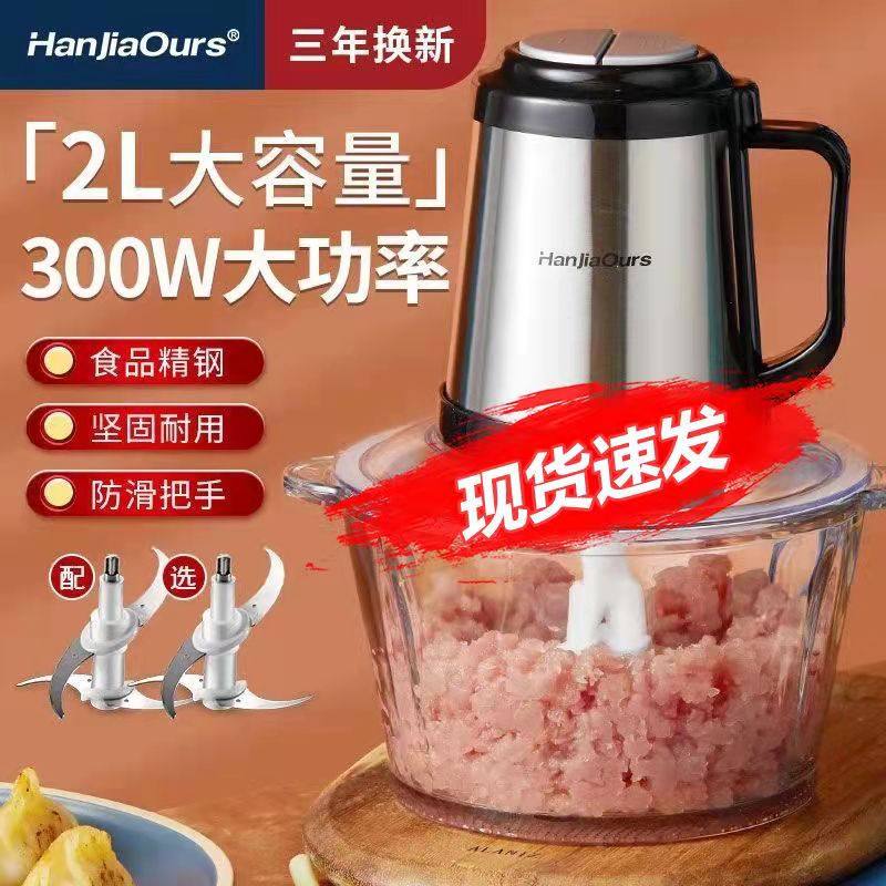德国汉佳欧斯绞肉机家用电动小型打肉馅搅拌饺搅碎菜器料理和面机