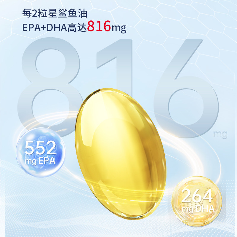 星鲨深海鱼油omega3深海鱼装软胶囊 星鲨鱼油/深海鱼油