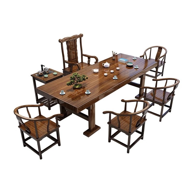 实木大板茶桌椅组合闲鱼二手家具旧货市场入口茶台办公室泡茶桌子,淘宝优惠券,粉丝福利购,淘宝优惠卷
