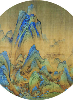 装饰画会所可定制壁画江山图