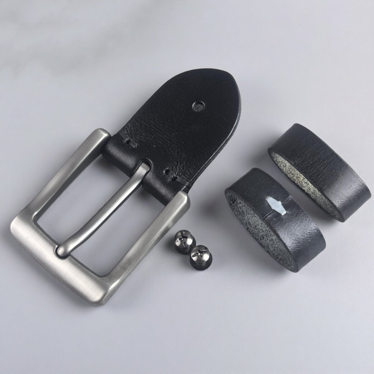 皮带头针扣皮带扣头3.8cm男士牛皮腰带针式配件正品裤带扣子3.5cm