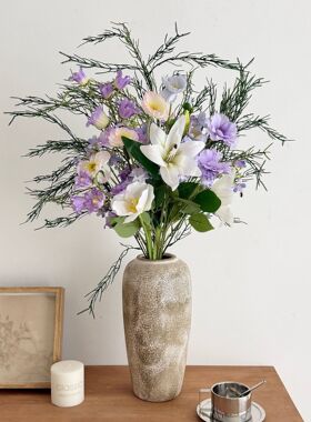 手捧花束仿真花绢花绣球花玫瑰花假花花艺组合婚庆毕业季拍照道具