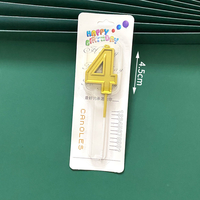 金色数字蜡烛大号生日蜡烛儿童周岁老人祝寿生日派对蛋糕装饰摆件