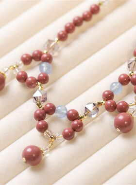 纯手工非遗合香珠芳华吊坠精致女士国风项链招财挂脖送礼生日礼物