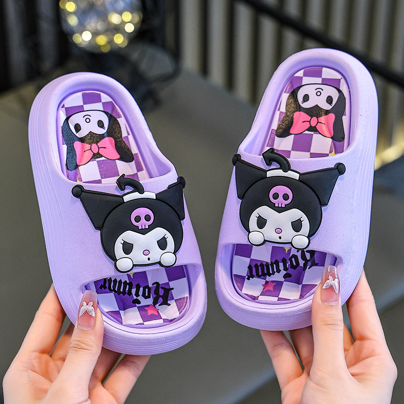 儿童拖鞋女童库洛米夏季防滑踩屎感室内居家用浴室洗澡亲子凉拖鞋,淘宝优惠券,粉丝福利购,淘宝优惠卷