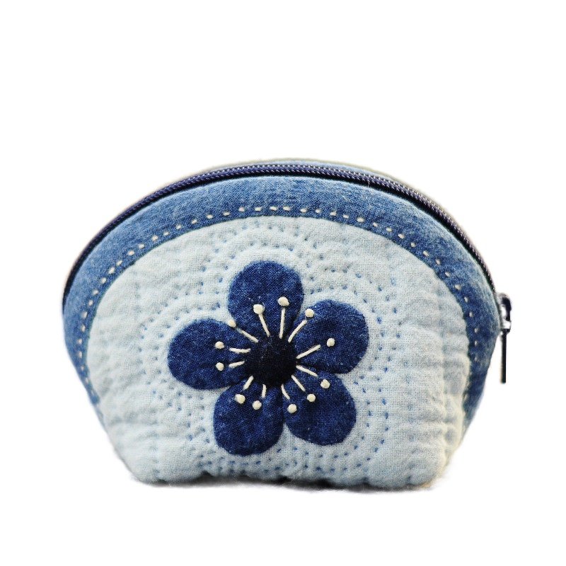 手工蓝染梅花拼布贝壳零钱缝纫DIY材料套装包新款促销掌柜推荐,淘宝优惠券,粉丝福利购,淘宝优惠卷