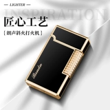 Мужская высококлассная креативная зажигалка с боковым колесиком, популярно в интернете, делается под заказ, подарок на день рождения