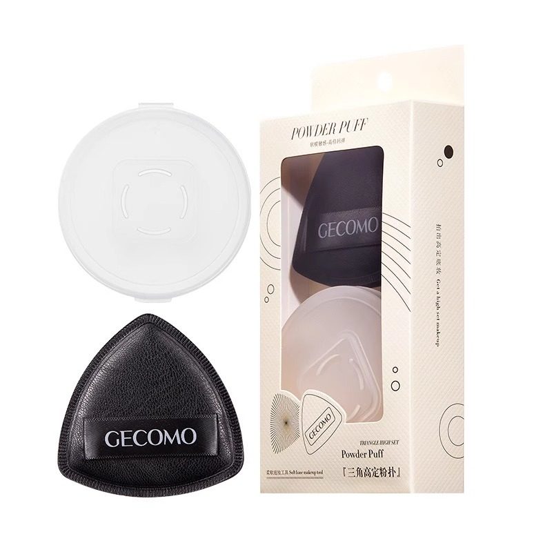 GECOMO三角定黑粉扑干湿两用不吃粉遮瑕持妆女海绵气垫粉扑美妆蛋,淘宝优惠券,粉丝福利购,淘宝优惠卷