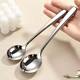 304 stainless steel spoon, high-end and exquisite spoon, Western food, high-quality, long-handled, deep soup spoon