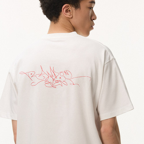 Randomevent全棉涂鸦文字短袖T恤【夏季新品】 - 图1
