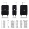 Solid color thickened wear-resistant dust-proof and high-elastic suitcase cover