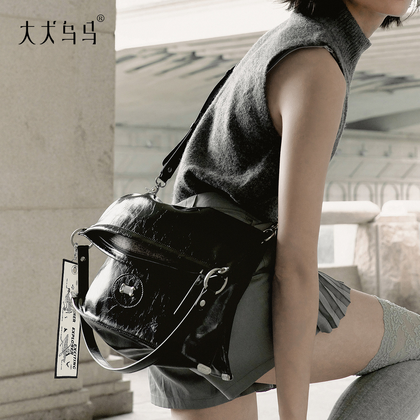 大犬乌马·燕尾包2026新款设计师品牌大容量单肩包高级质感斜挎包,淘宝优惠券,粉丝福利购,淘宝优惠卷
