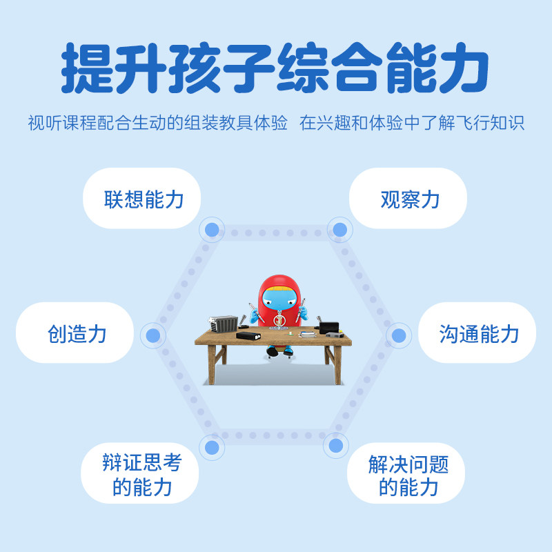 小小科学家俱乐部飞行玩具套装电动 youkukids电动/遥控飞机