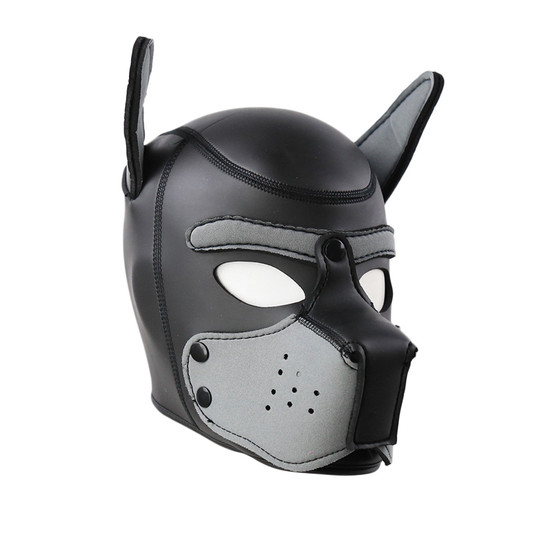 Halloween Dog Head Mask Full Face Removable Opening