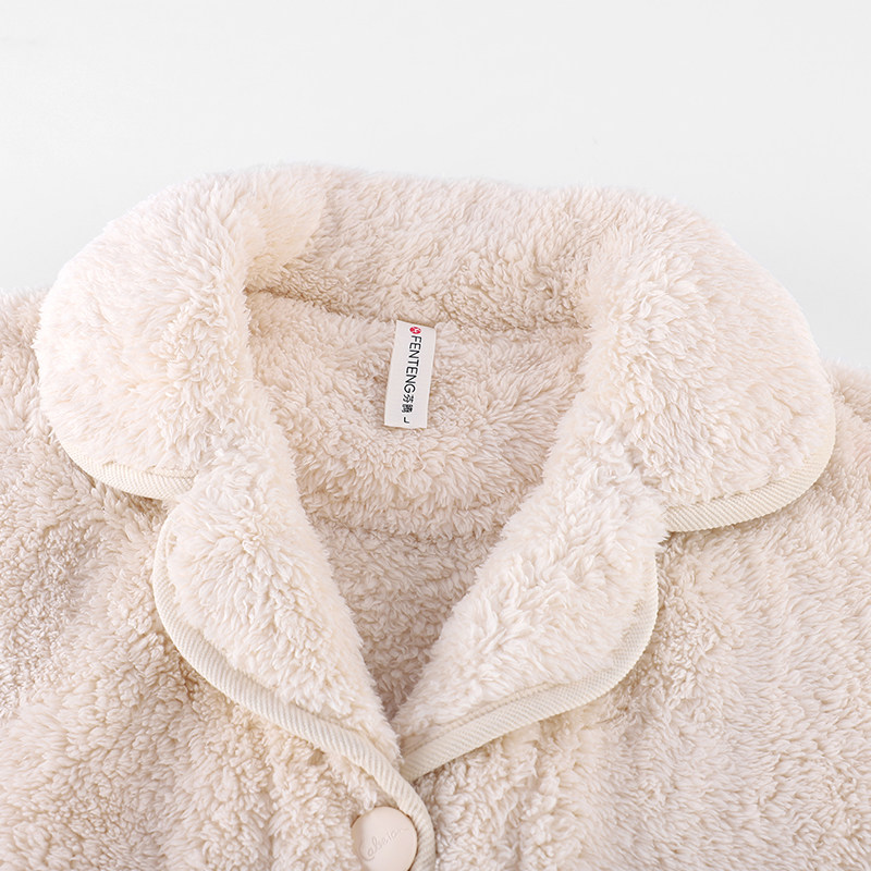 珊瑚绒情侣睡衣女冬季加厚加绒法兰绒男士家居服套装冬天2025新款,淘宝优惠券,粉丝福利购,淘宝优惠卷