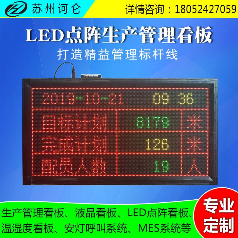 LED电子看板PLC设备MODBUS通信生产管理MES系统自动化生产信息屏-图2