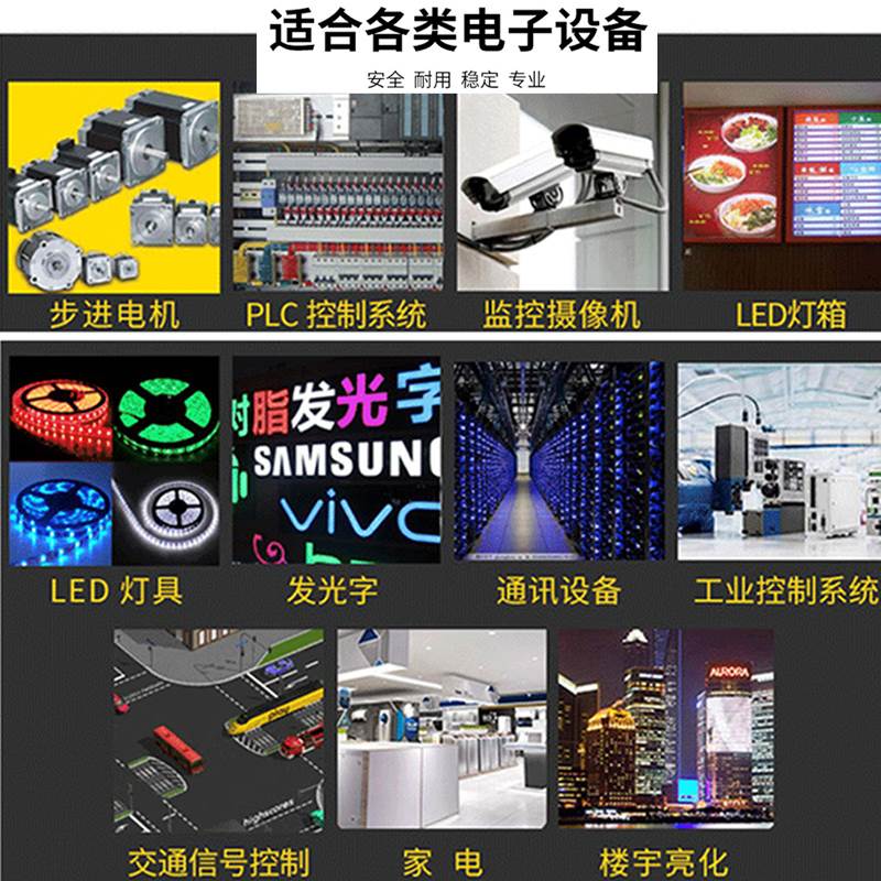 220V转24V开关电源12V灯带直流led变压器5V2A5A10A15A20A监控电源 - 图1