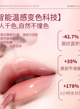 普莉斯町唇蜜保湿润唇轻透不黏腻淡化唇纹补水光口红唇釉唇膏唇膜
