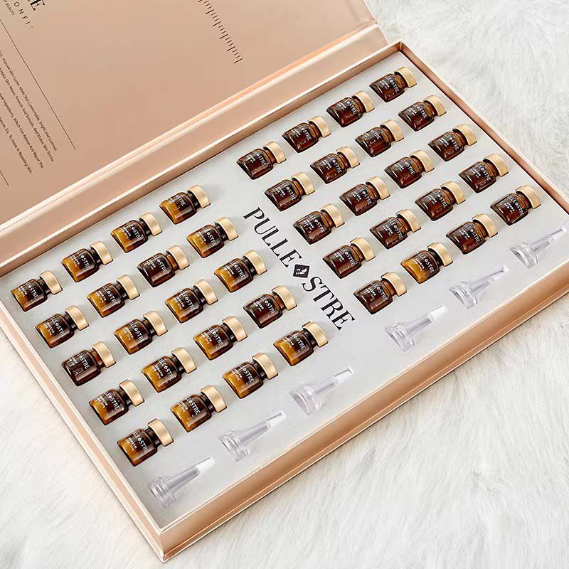 普莉斯町富勒烯冻干粉寡肽原液淡化痘印子深层保湿修护精华液套盒