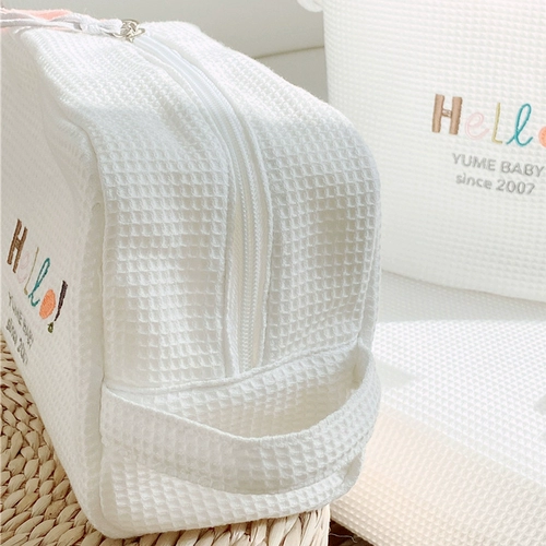 爱予宝贝 Хлопковая трехмерная сумка-органайзер, кроватка, портативный подвесной органайзер, косметичка, с вышивкой